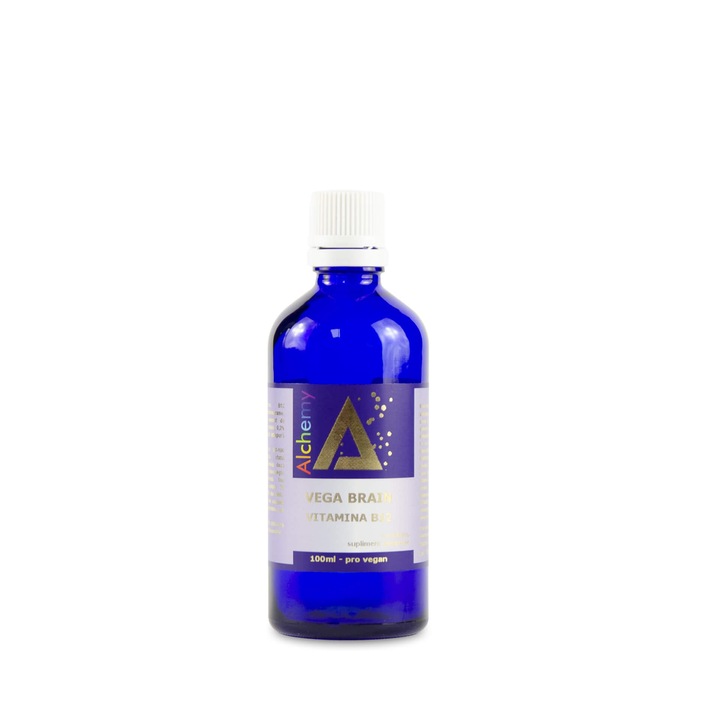 Vitamina B12 lichida, Vega Brain Alchemy, 100ml
