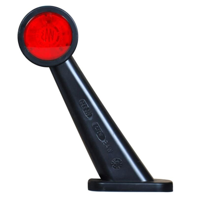 Lampa gabarit brat 187mm, oblic 45°, LED, AngelEye, dreapta 497BCP WAS