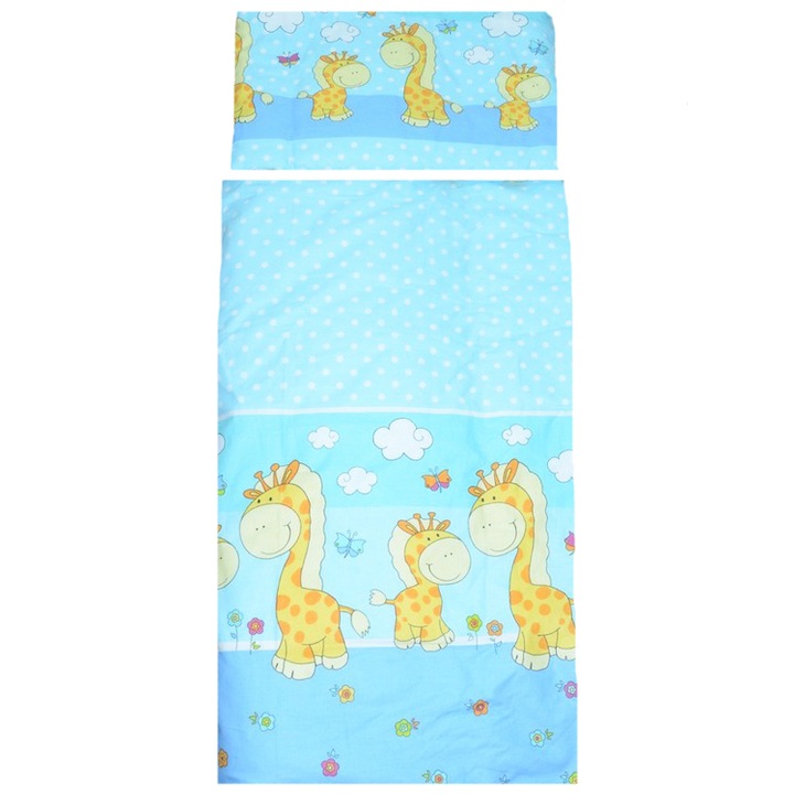 Спален комплект 6 части 135 х 100 см за бебета Semma SLPSB-1, Многоцветен