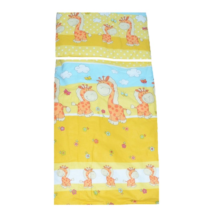 Спален комплект 6 части 120 х 90 см за бебета Semma LPAG21, Многоцветен