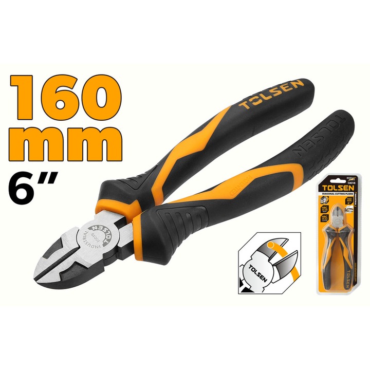 Резачки Cr-V GRIPro Tolsen, 160 мм, индустриална употреба