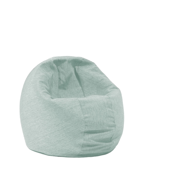 Pufrelax Relaxo fotel (prémium választék), könnyű levehető textil huzattal, polisztirol gyöngyökkel töltve, menta