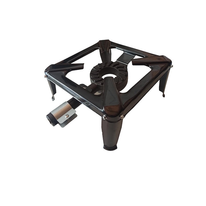 Arzator rotund exterior si interior, pirostrie din fonta, diametru 33cm+Ceas butelie+2m furtun