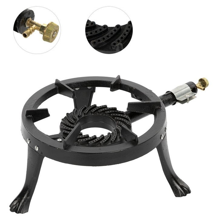 Arzator rotund exterior si interior, pirostrie din fonta, diametru 33cm665