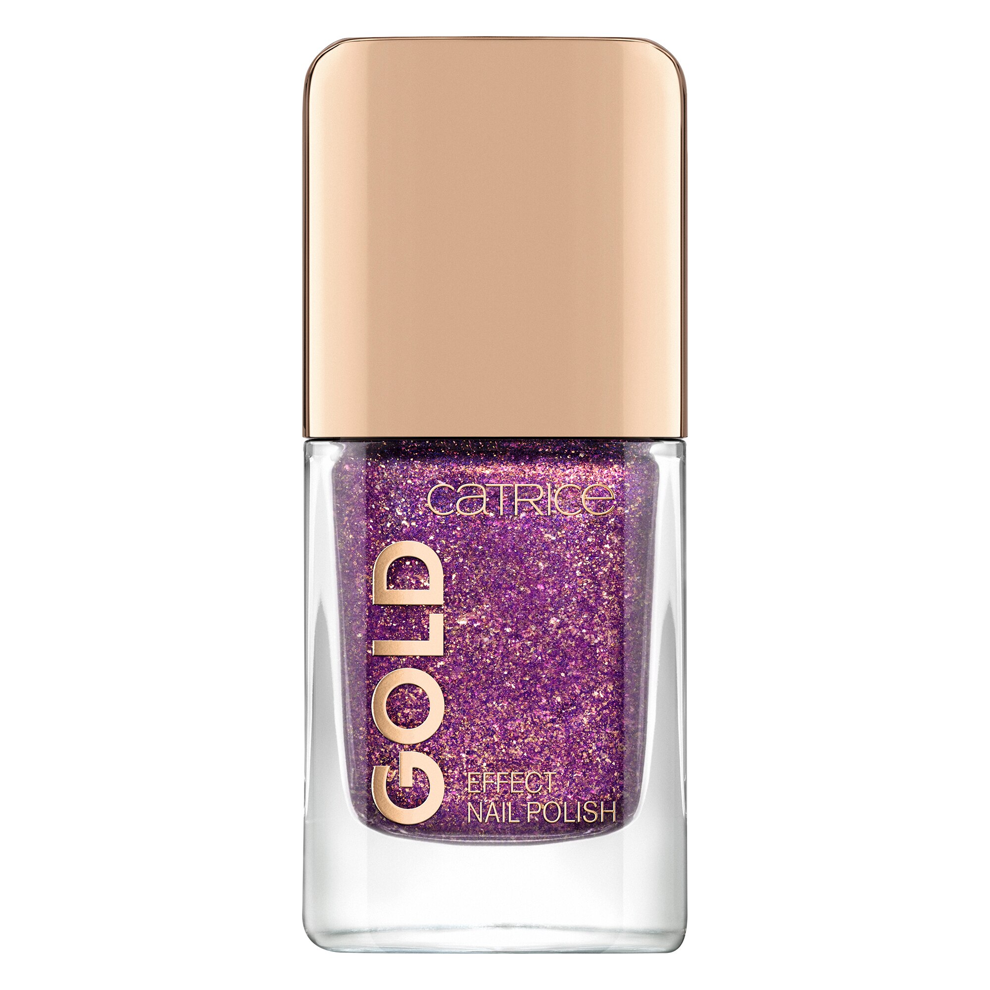 Lac de unghii Catrice, Gold Effect Nail Polish 06 Splendid Atmosphere violet, 10.5 ml