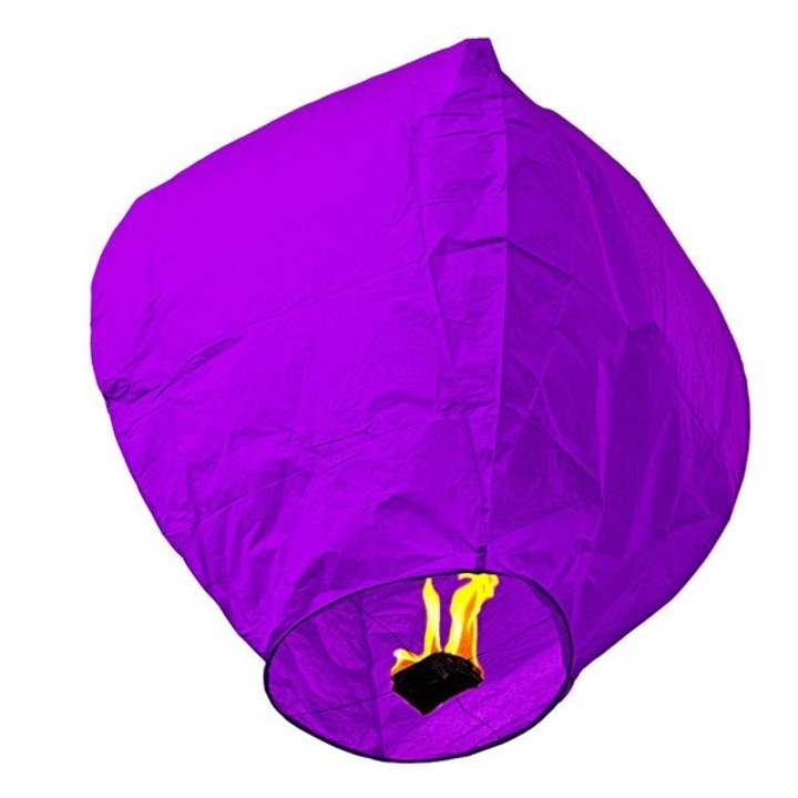 Lampion zburator clasic violet, pentru evenimente