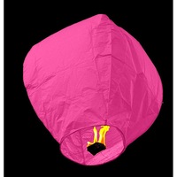 Lampion zburator clasic roz, pentru evenimente