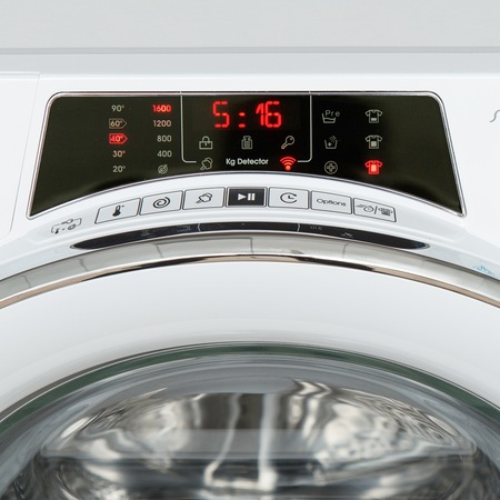 Masina de spalat rufe Candy RapidO RO16106DXHC5\1-S, 10 kg, 1600 RPM, Clasa A+++, Motor Inverter, Wi-Fi, Smart Steam, Alb