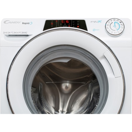 Masina de spalat rufe Candy RapidO RO16106DXHC5\1-S, 10 kg, 1600 RPM, Clasa A+++, Motor Inverter, Wi-Fi, Smart Steam, Alb
