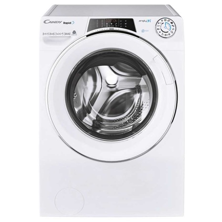 Masina de spalat rufe cu uscator Candy RapidO ROW 4856DHC/1-S, 1400 RPM, Spalare 8 kg/Uscare 5 kg, Clasa A, Motor Inverter, Wi-Fi, Smart Steam, Alb