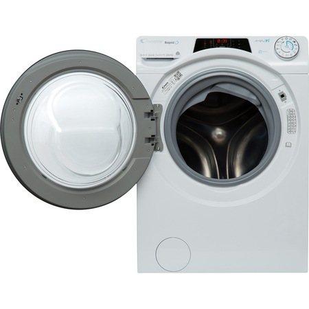 Masina de spalat rufe cu uscator Candy RapidO ROW 4856DHC/1-S, 1400 RPM, Spalare 8 kg/Uscare 5 kg, Clasa A, Motor Inverter, Wi-Fi, Smart Steam, Alb