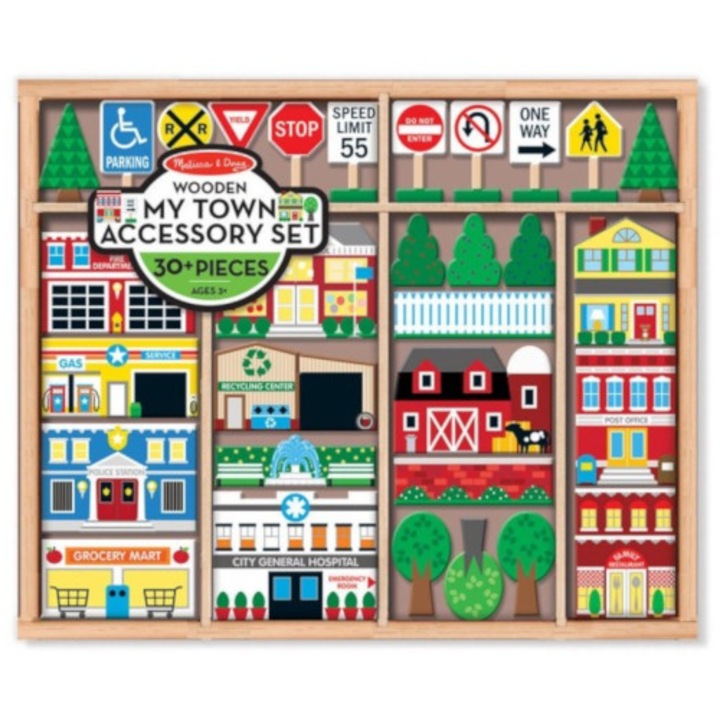 Melissa & Doug Fajáték, Városépítő készlet