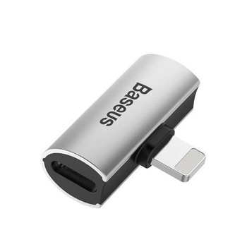 Adaptor Convertor Audio Lightning-2x Lightning - Baseus CAL46-S1 Argintiu Adaptor Convertor Audio Lightning-2x Lightning - Baseus CAL46-S1 Argintiu