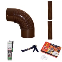 pachet 2 x burlan 90cm120mm  cot emailat evacuare fum q120 mm  etansant den braven fire sealant negru rezistent la temperatura 280 ml  pistol silicon din metal albastru  pastile aprins focul albe 32buccutie imagen 10_0_
0