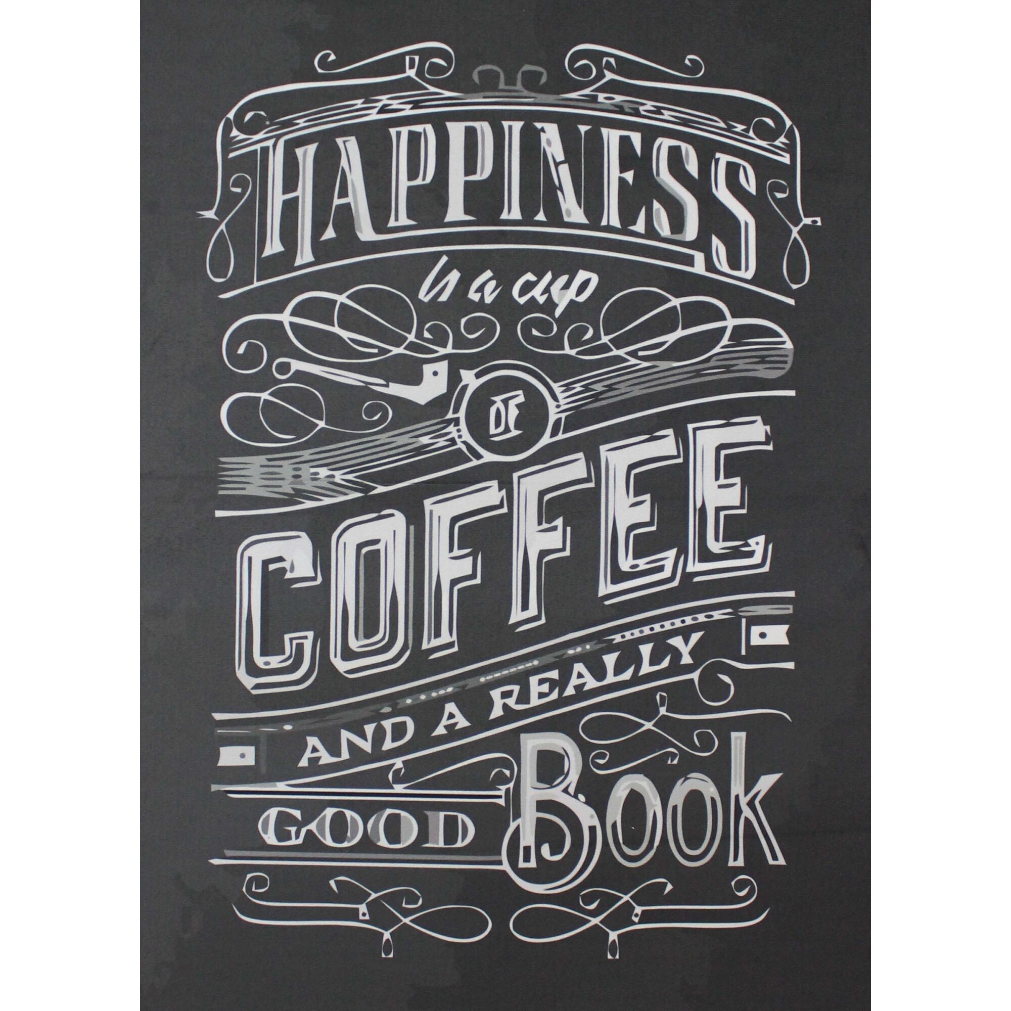 Tablou decorativ, Canvas imprimat pe plus MAGIC QUOTES, Coffee Addict, 50 x 70 cm