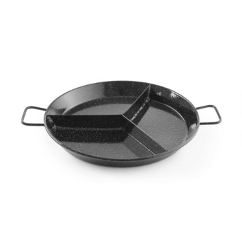 Tigaie Paella emailata, cu 3 compartimente, ø430x(H)47mm Hendi Tigaie Paella emailata, cu 3 compartimente, ø430x(H)47mm Hendi