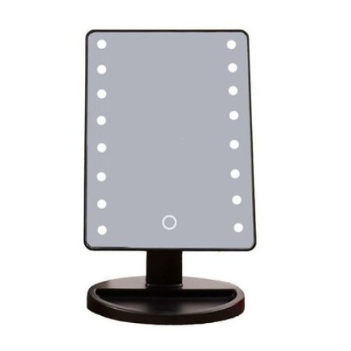 Oglinda mare machiaj cu iluminare LED, 27 cm , baterii incluse, Urban Trends ®