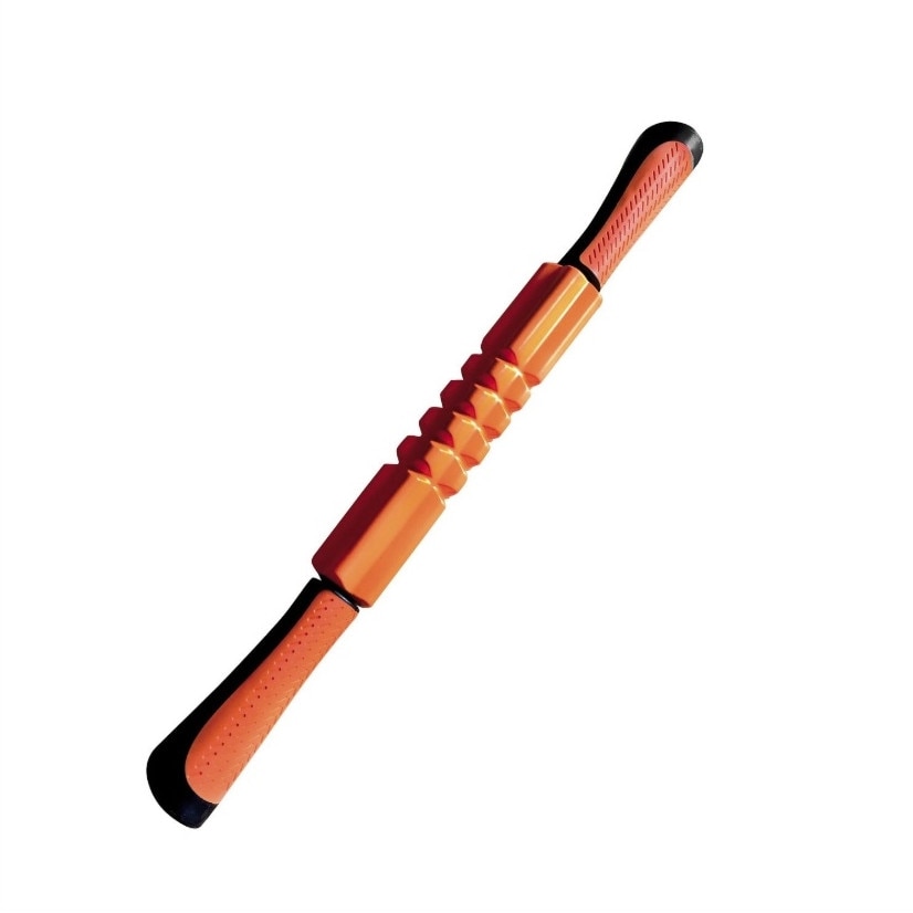 Rola masaj TOORX, Manere ergonomice, Negru/Portocaliu