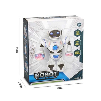 Robot AKU interactiv, Merge si danseaza, Fascicul Lumini LED Sunete Melodii, Jucarie Toy pentru copii Baby bebelusi prescolari, cadou zi de nastere, Paste Craciun AK6453 Robot AKU interactiv, Merge si danseaza, Fascicul Lumini LED Sunete Melodii, Jucarie Toy pentru copii Baby bebelusi prescolari, cadou zi de nastere, Paste Craciun AK6453