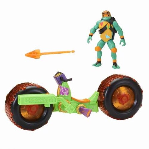 Figurina Nickelodeon Testoasele Ninja cu vehicul - Michelangelo