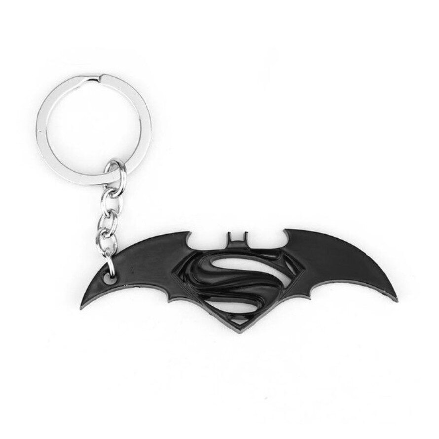 Breloc metalic, Filmul Batman V Superman, Colectia DC Comics, negru