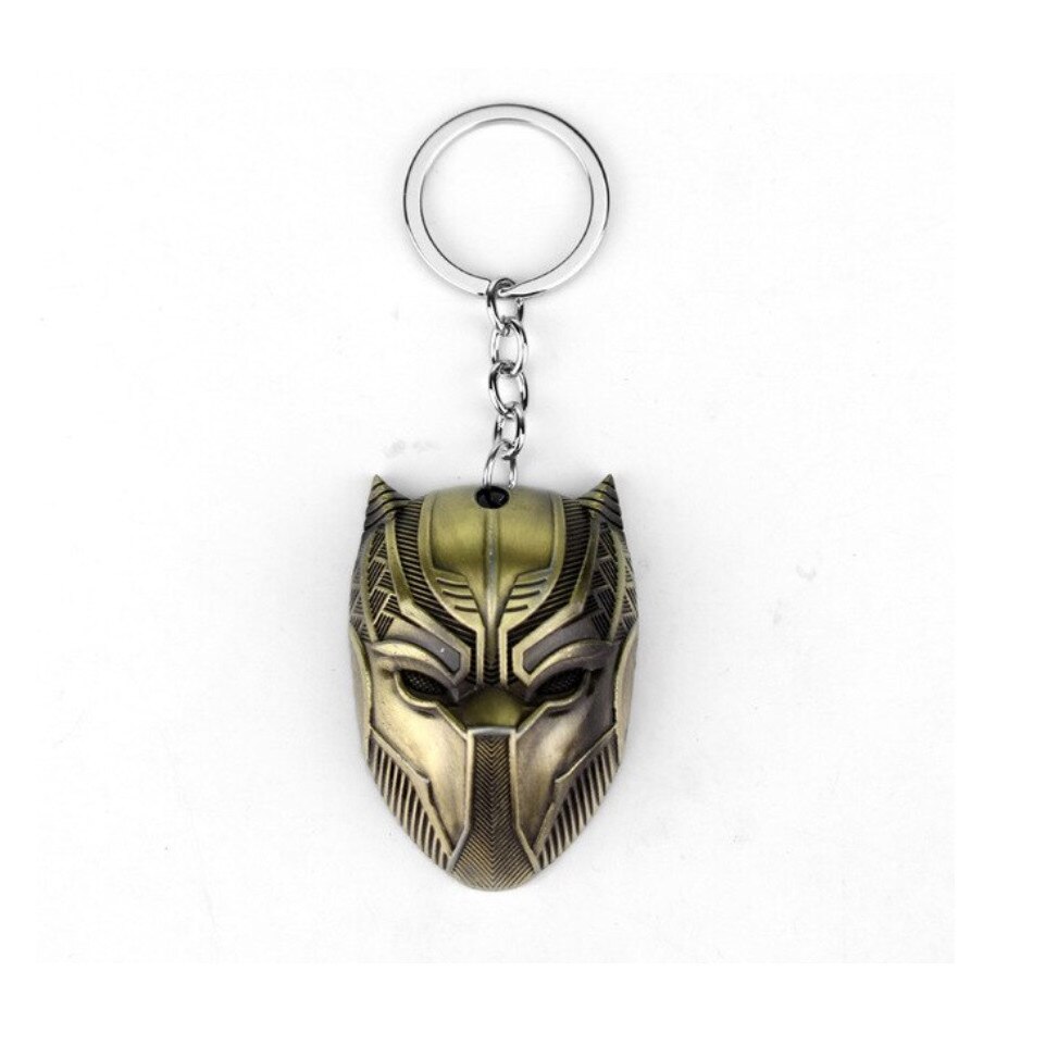 Breloc Black Panther head, Colectia Avengers bronz