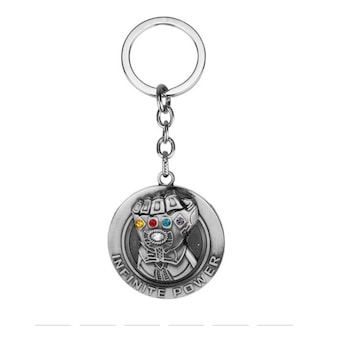 Breloc Thanos, Infinite Power, Avengers Infinity War, Colectia Marvel, argintiu Breloc Thanos, Infinite Power, Avengers Infinity War, Colectia Marvel, argintiu