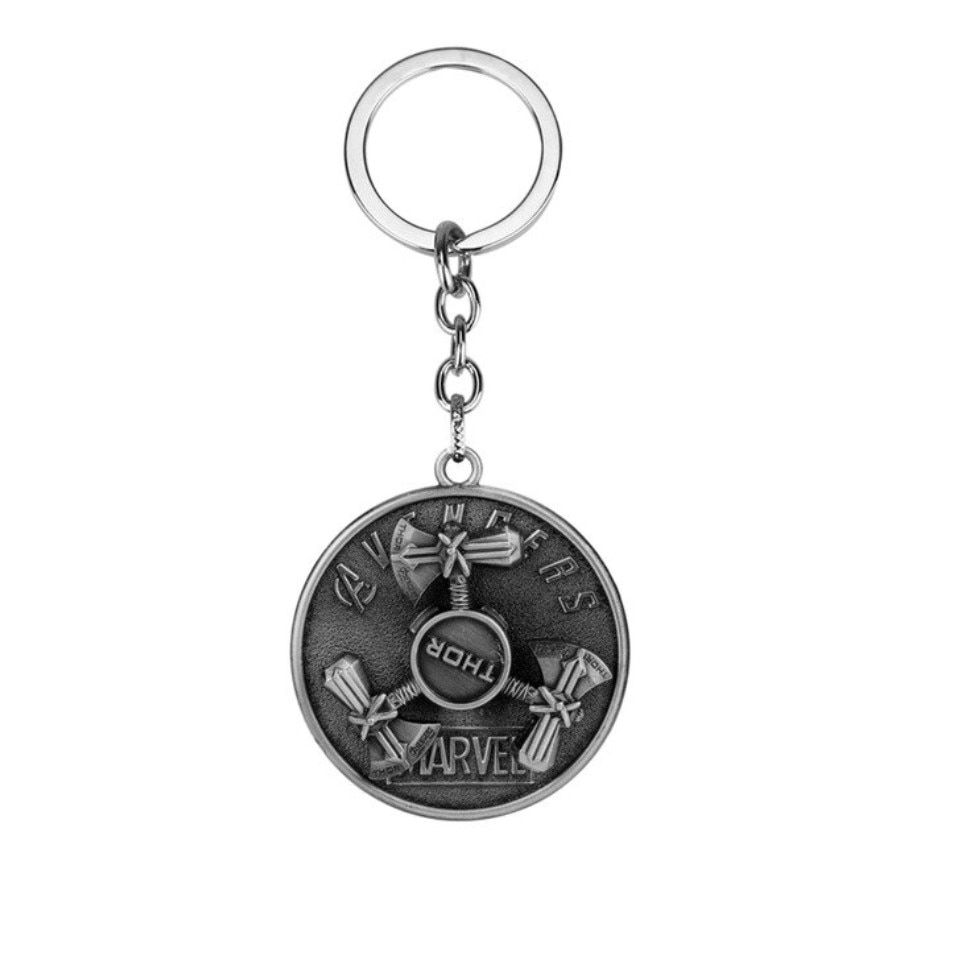 Breloc Three Hammers of Thor, Colectia Marvel, argintiu