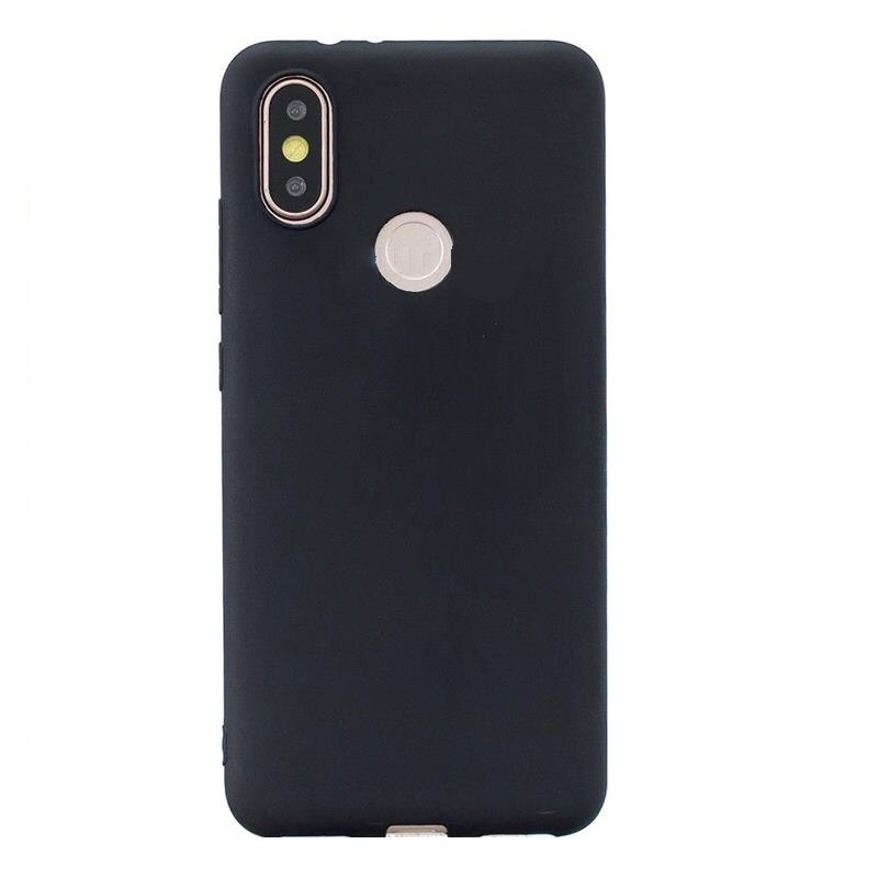 Husa Xiaomi Mi A2, Husa Xiaomi Mi 6X, Silicon Soft, Negru