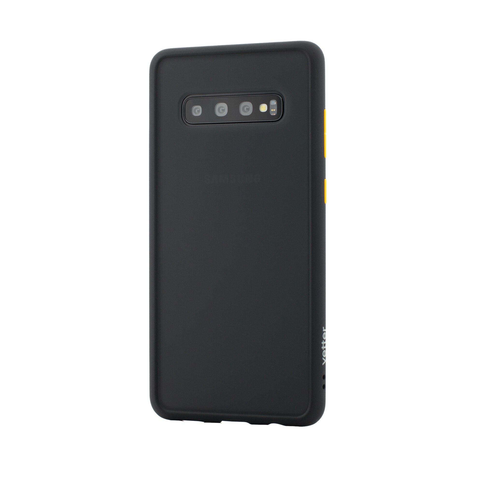 Husa Samsung S10 Clip-On Hybrid Protection Shockproof Soft Edge and Rigid Vetter Matte Black