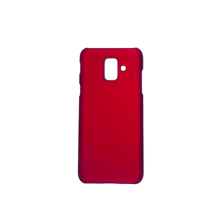Метален поликарбонатен калъф X-Level за Samsung Galaxy A6 2018 - сапфирено червен