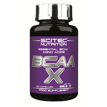 Supliment nutritiv complex de proteine sub forma de capsule, BCAA X, Scitec Nutrition, 120 capsule Supliment nutritiv complex de proteine sub forma de capsule, BCAA X, Scitec Nutrition, 120 capsule