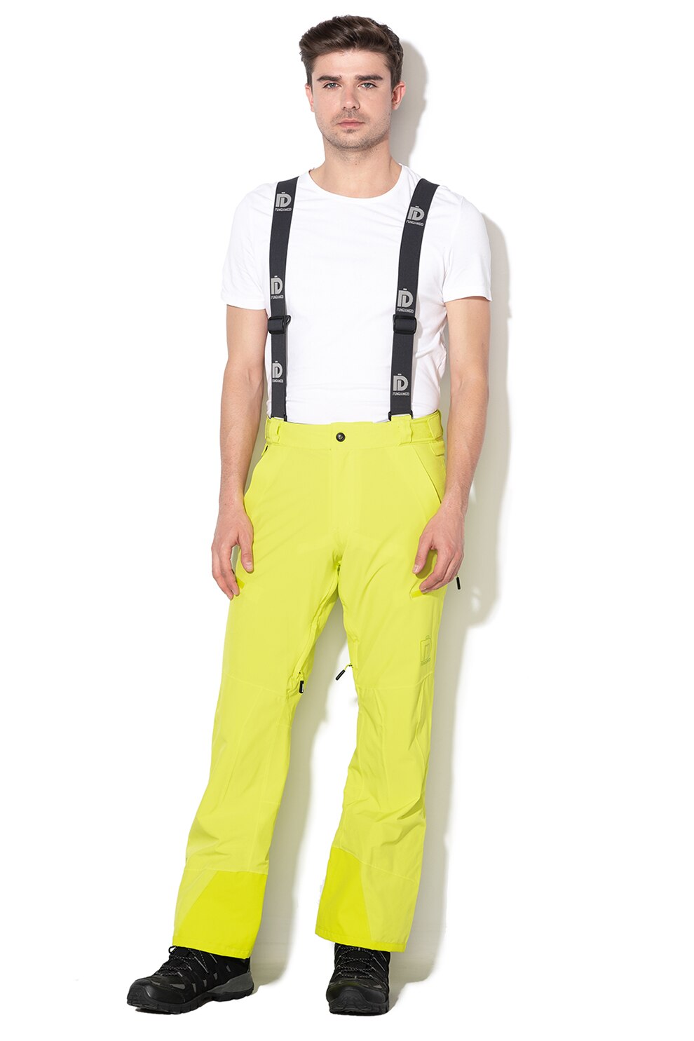 Fundango, Pantaloni cu bretele, pentru ski, Verde lime
