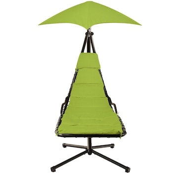 Leagan/Balansoar pentru gradina/terasa Kring Bora Bora, 190x100x220 cm, negru/verde Leagan/Balansoar pentru gradina/terasa Kring Bora Bora, 190x100x220 cm, negru/verde