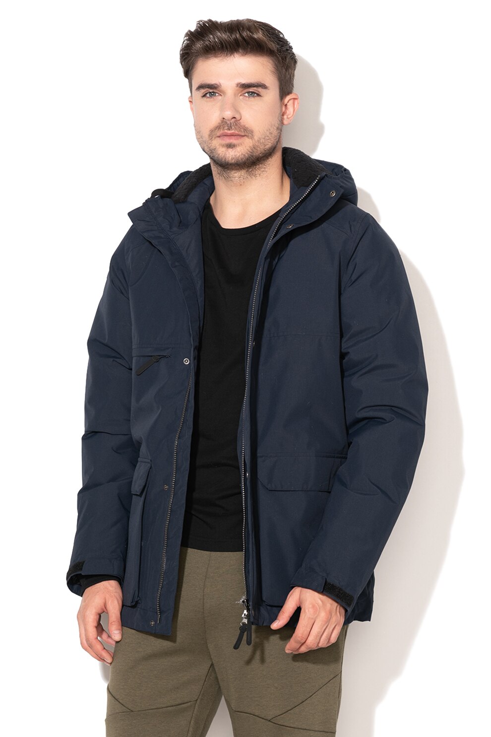 Fundango, Geaca parka cu vatelina Severus, Albastru marin