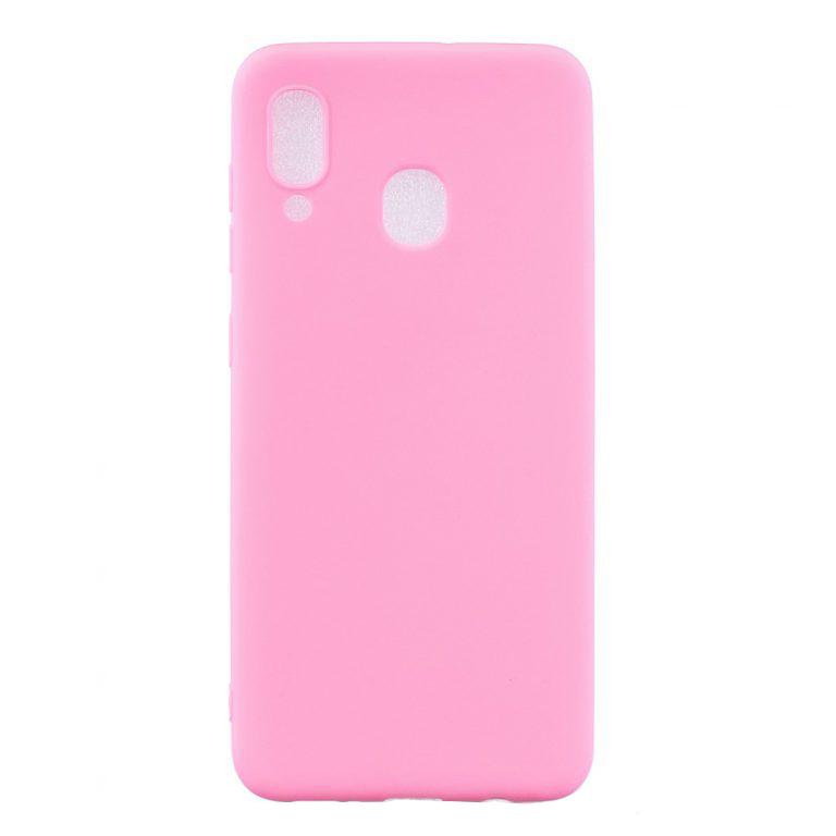 Husa silicon Samsung Galaxy A40 Matte, Antisoc, TPU, Viceversa Roz