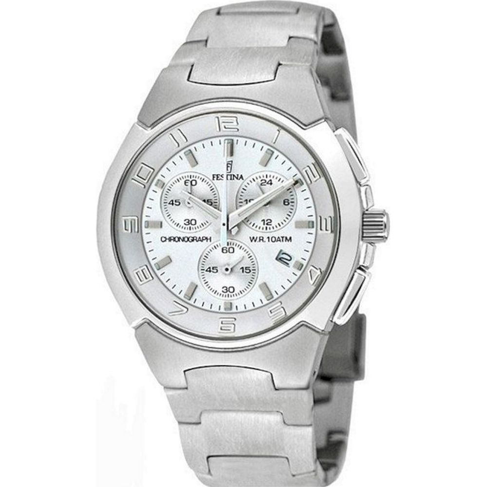 Ceas Barbatesc, Festina, F6698-1, Argintiu