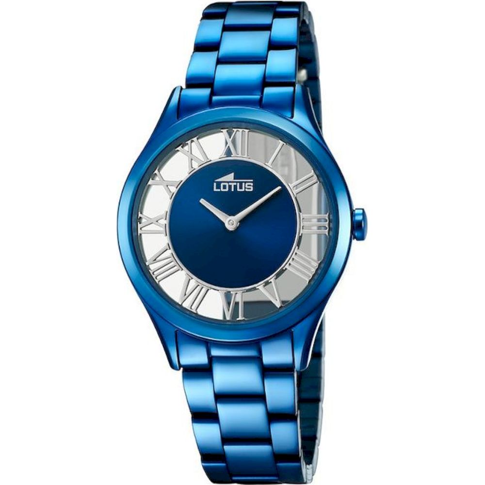 Ceas Dama, Lotus, 18397-2, Albastru, Argintiu