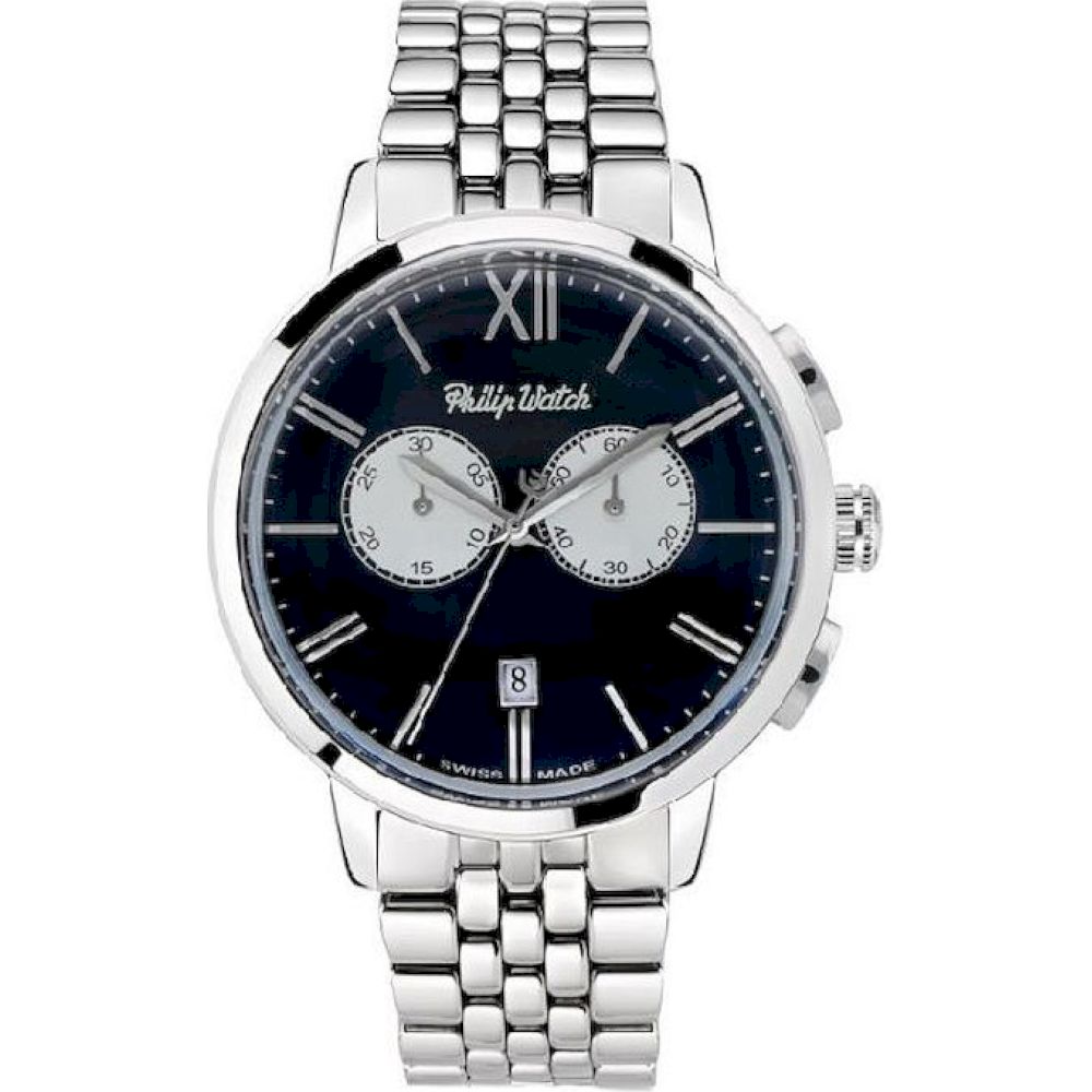 Ceas Barbatesc, Philip Watch, R8273698003, Argintiu