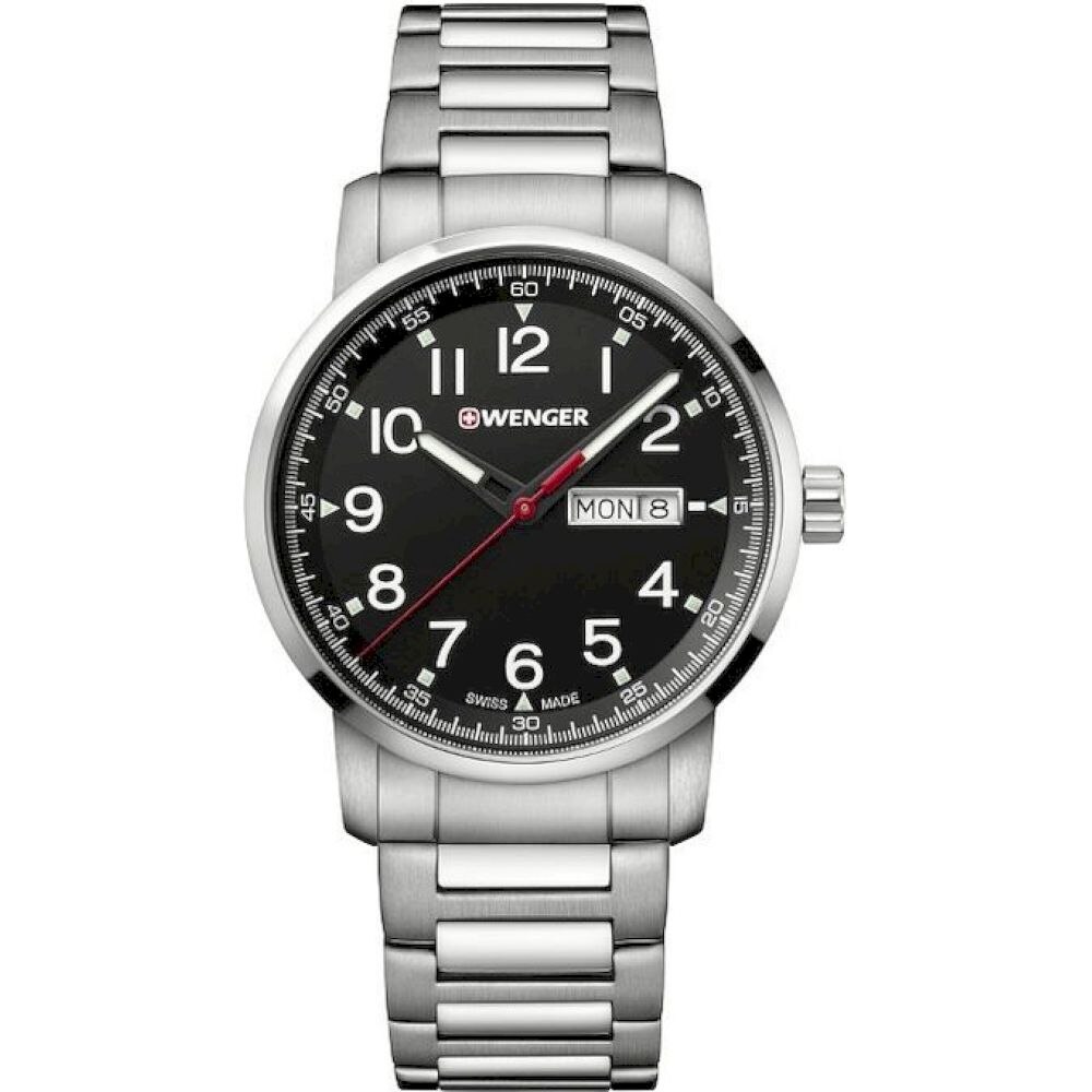 Ceas Barbatesc, Wenger, 01.1541.107, Argintiu