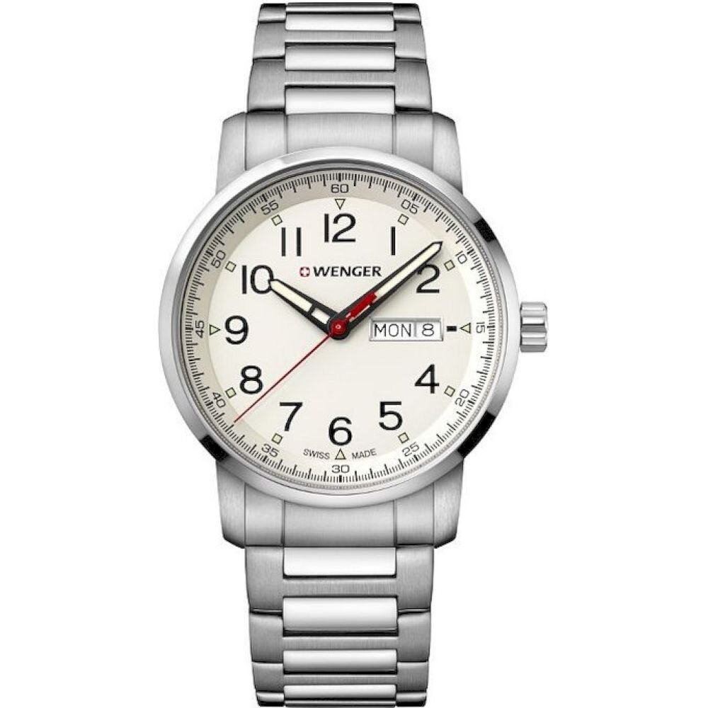 Ceas Barbatesc, Wenger, 01.1541.108, Argintiu