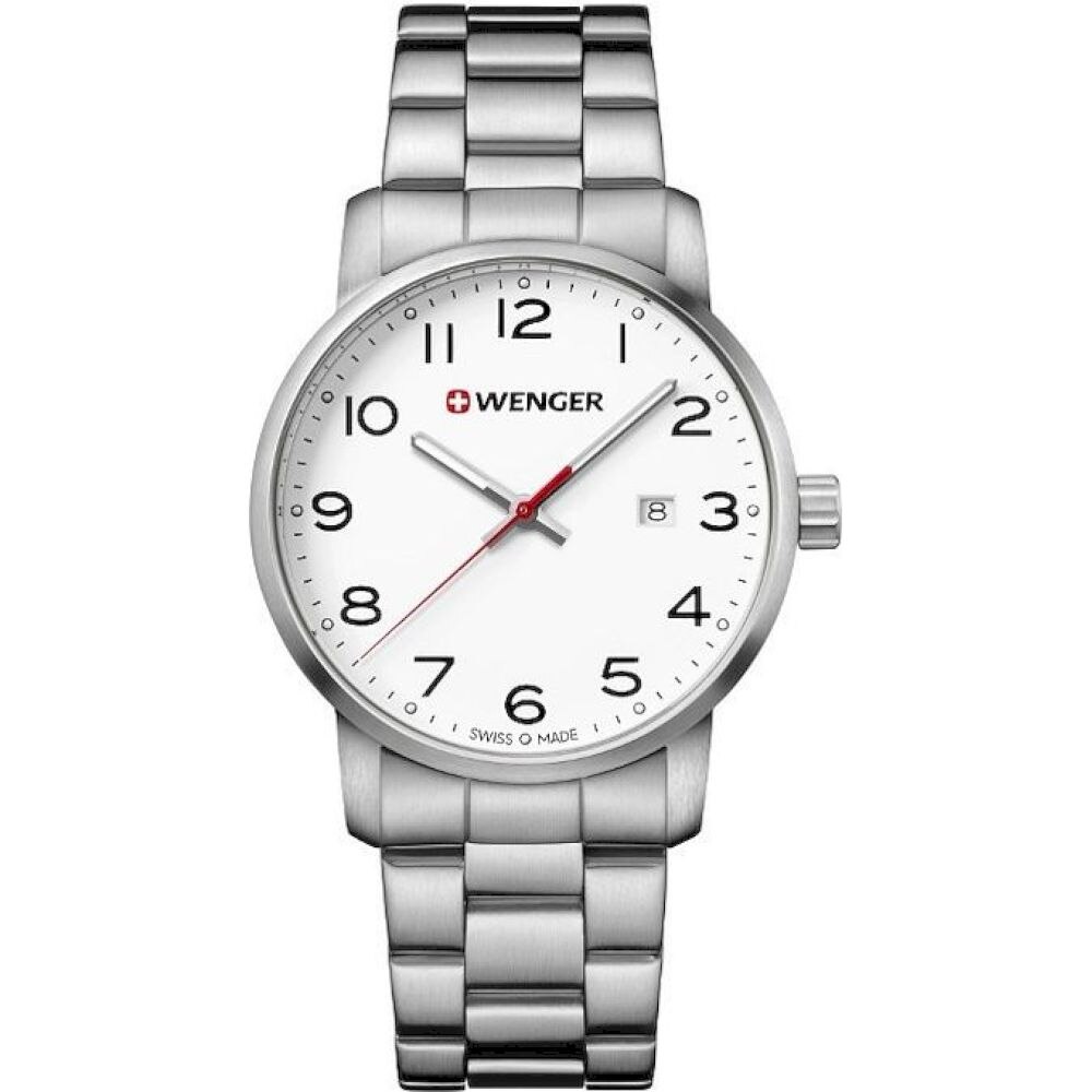 Ceas Barbatesc, Wenger, 01.1641.104, Argintiu