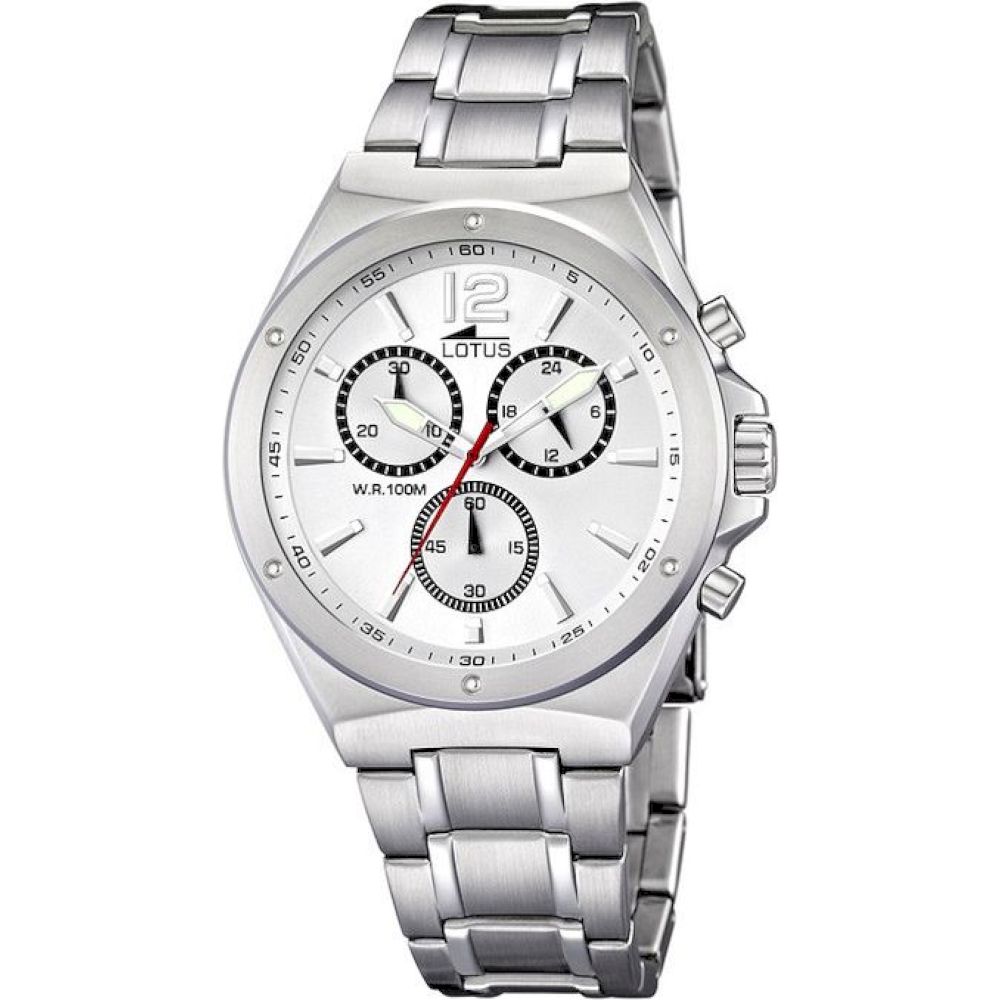 Ceas Barbatesc, Unisex, Lotus, 10118-1, Argintiu