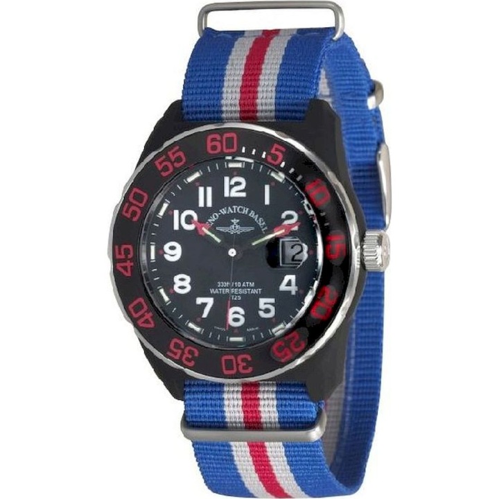 Férfi karóra, Zeno-Watch, 6594Q-a17-Nato-43, kék