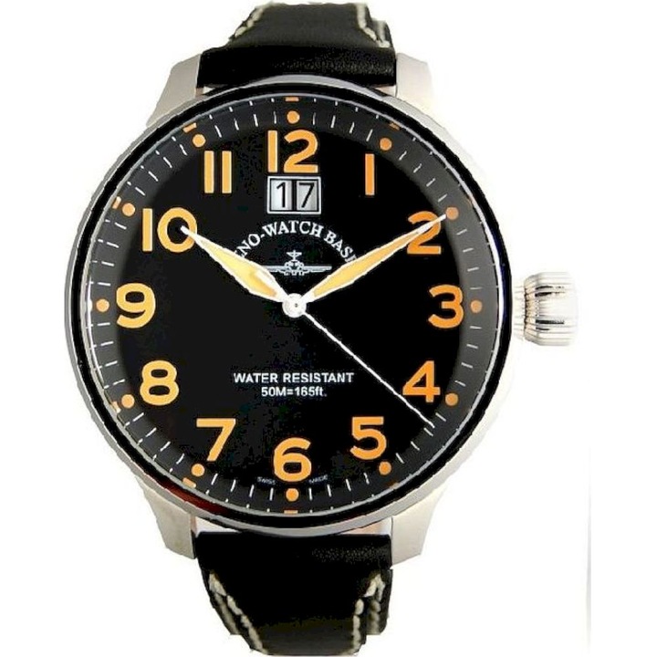 Férfi karóra, Zeno-Watch, 6221-7003Q-a15, fekete