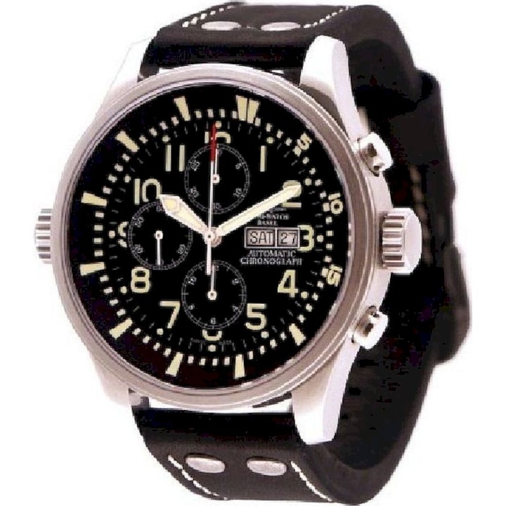 Ceas Barbatesc, Zeno-Watch, 6239TVDD-a1, Negru