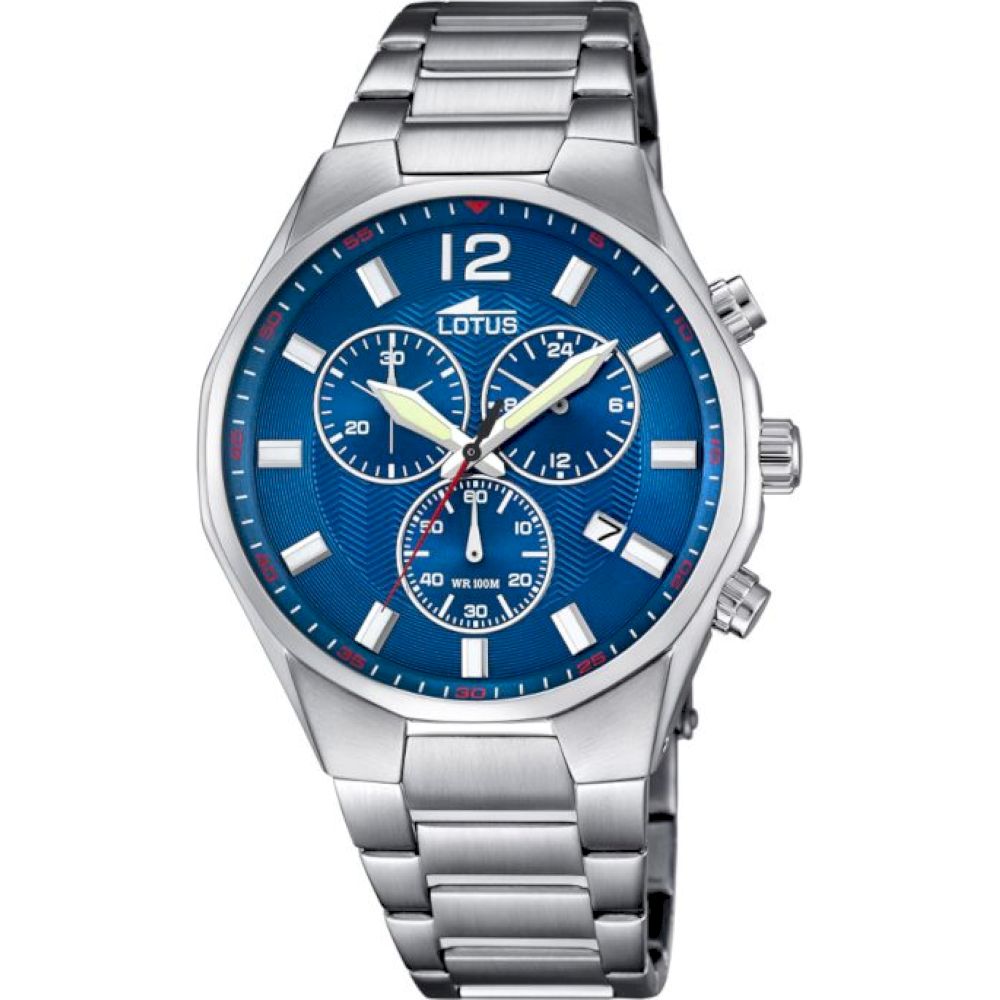 Ceas Barbatesc, Lotus, 10125/3, Argintiu