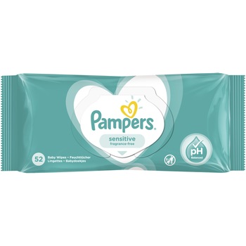 Servetele umede Pampers Sensitive,1 pachet , 52 buc Servetele umede Pampers Sensitive,1 pachet , 52 buc