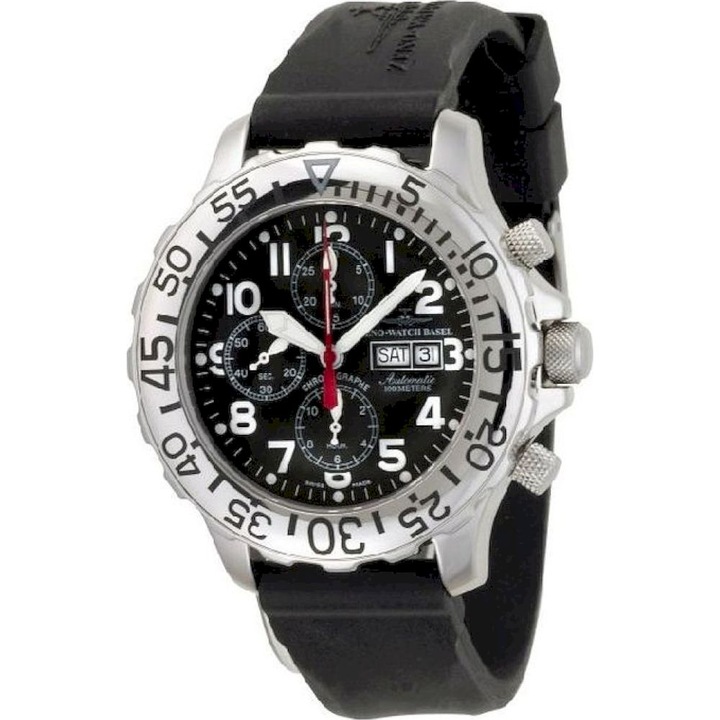 Ceas Barbatesc, Zeno-Watch, 2657TVDD-a1, Negru