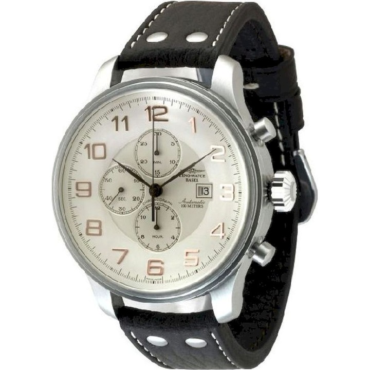 Ceas Barbatesc, Zeno-Watch, 10557TVD-f2, Negru